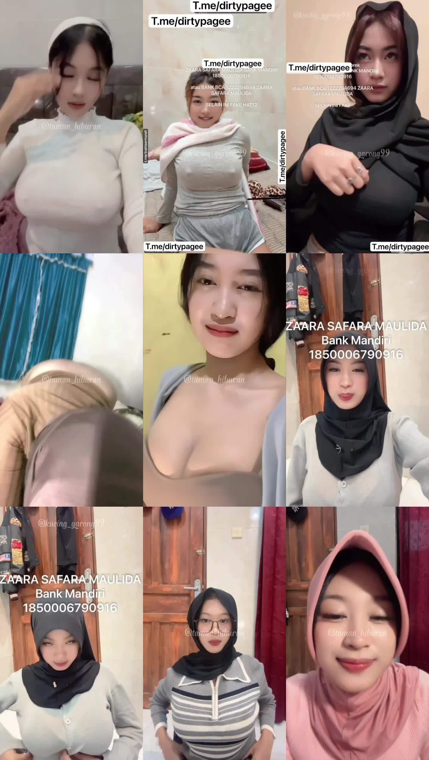 Zarasfraa Hijab puting nya nyembul
